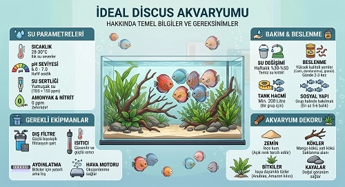 Discus Balığı Akvaryumu Nasıl Olur?