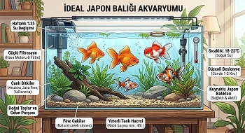 Japon Balığı Akvaryumu Nasıl Olur?