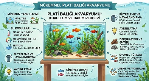 Plati Balığı Akvaryumu Nasıl Olur?