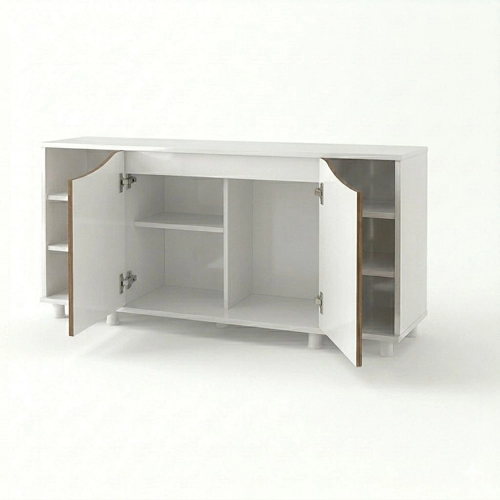 Kanki%20Pet%20WESTERN%2015050-BCV1%20MDF%20Akvaryum%20Sehpası%20Beyaz%20İtalyan%20Ceviz%20150x50x69%20cm