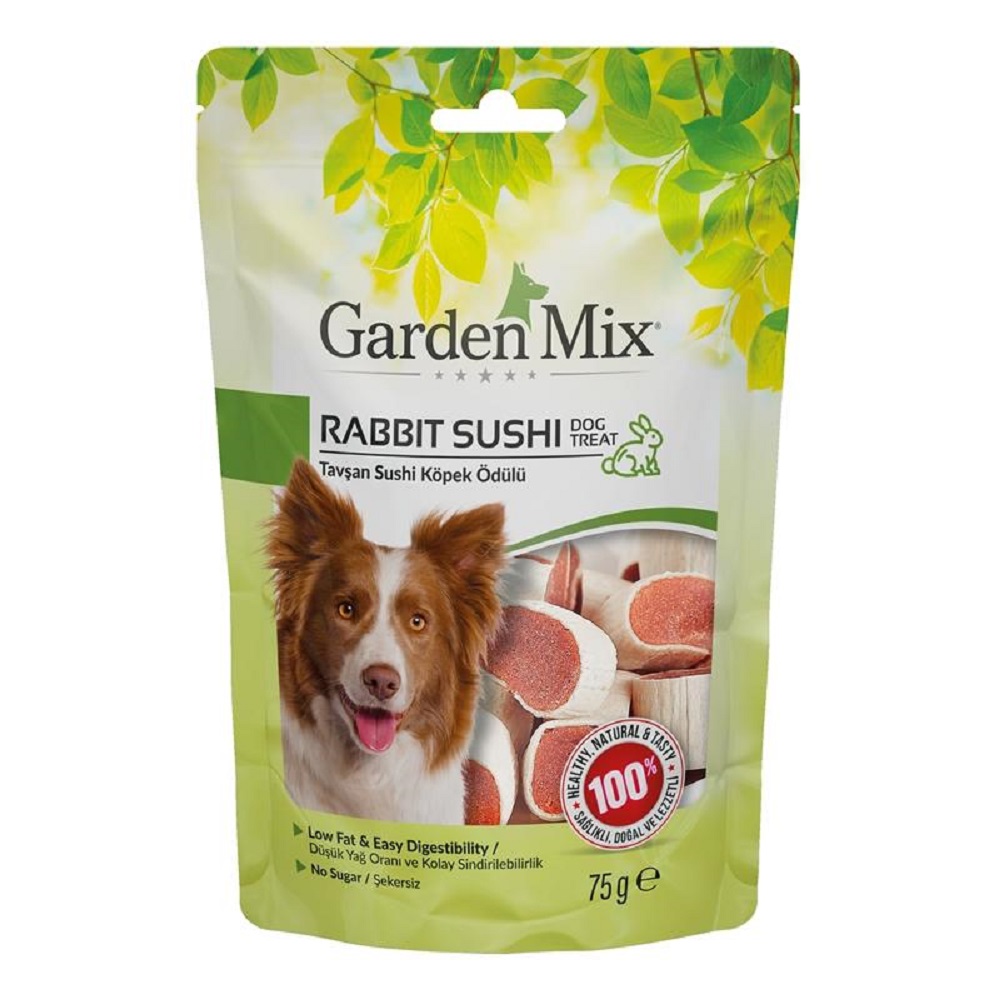 GARDEN%20MİX%20TAVŞAN%20SUSHİ%20KÖPEK%20ÖDÜLÜ%2075%20GR