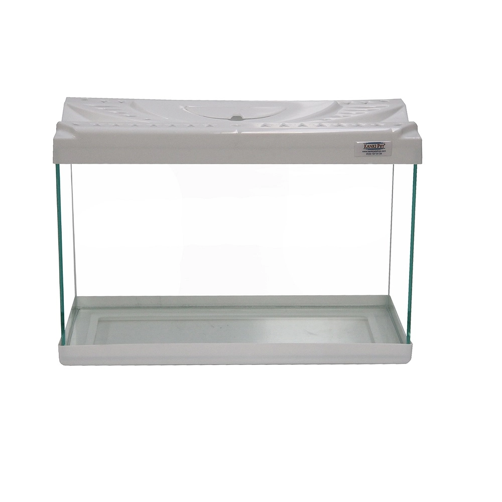 Kanki%20Pet%20KP3518%20Renkli%20Kapak%20Akvaryum%20Beyaz%2035%20CM