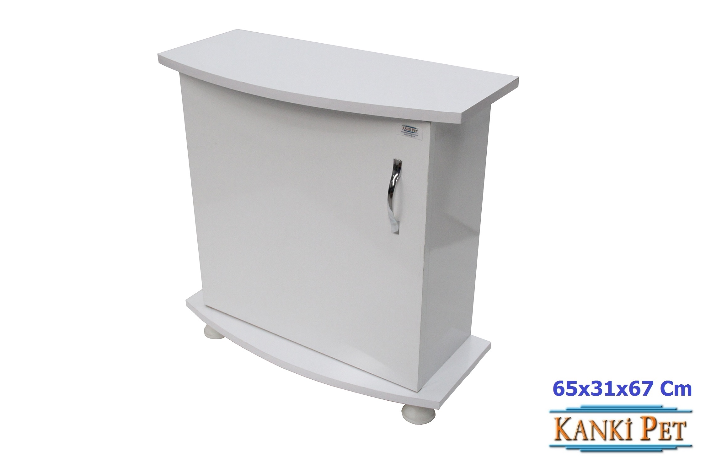 Kanki%20Pet%20Bombeli%20Beyaz%20Akvaryum%20Sehpa%2065%20CM