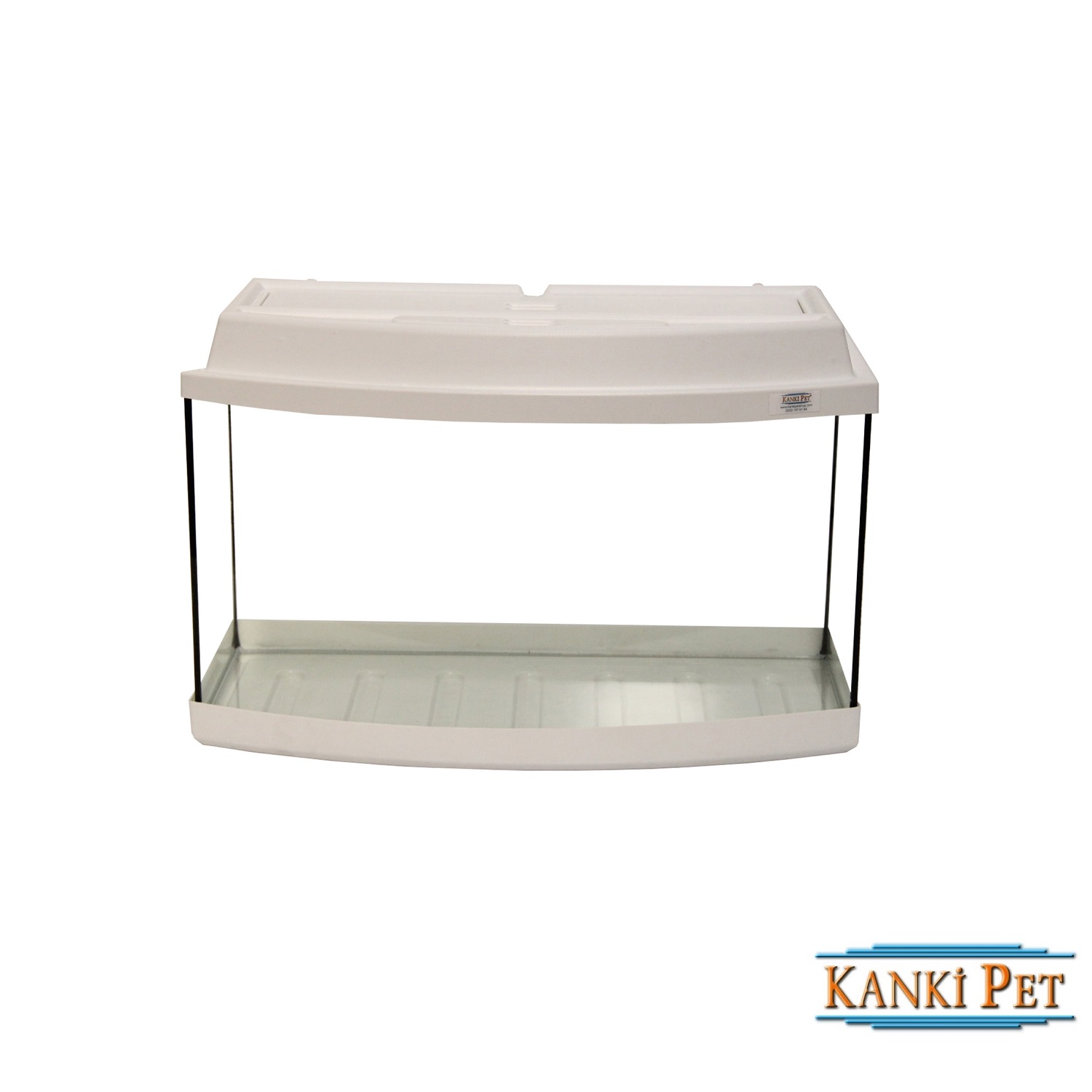Kanki%20Pet%20Bombeli%20Beyaz%20Tam%20Kapaklı%20Akvaryum%2065%20CM