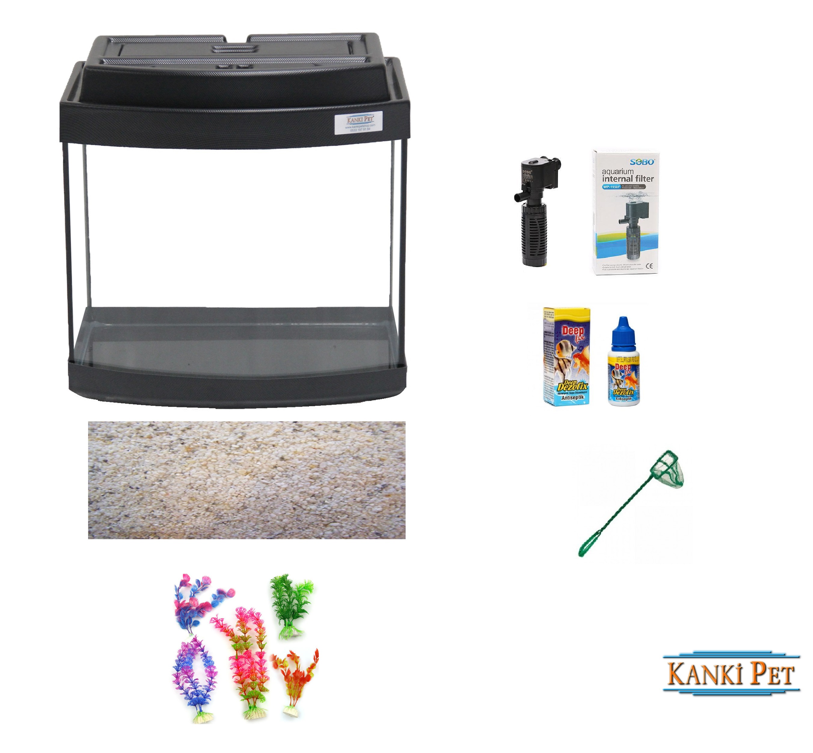 Kanki%20Pet%2035%20Cm%20Bombeli%20Akvaryum%20Hazır%20Set