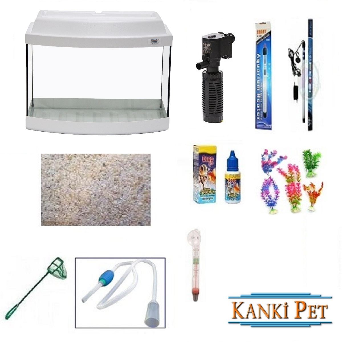 Kanki%20Pet%2050%20Cm%20Lüks%20Beyaz%20bombeli%20Full%20hazır%20set