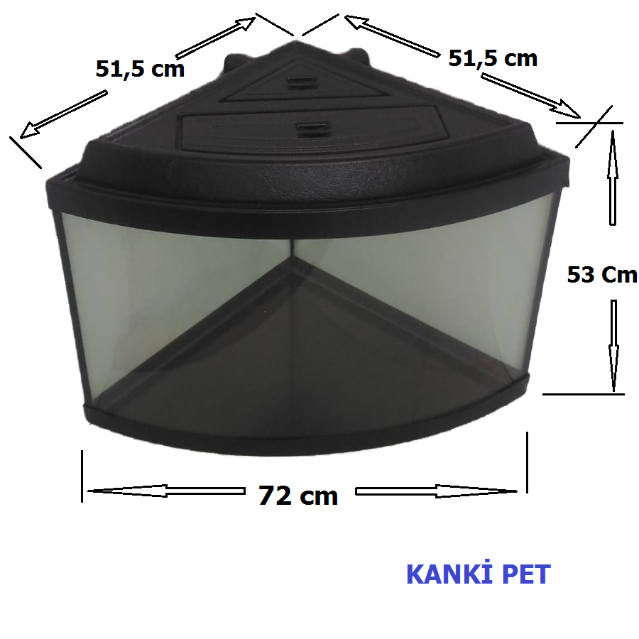 Kanki%20Pet%2075%20Cm%20Köşe%20Bombeli%20Siyah%20Akvaryum%20Full%20Hazır%20set