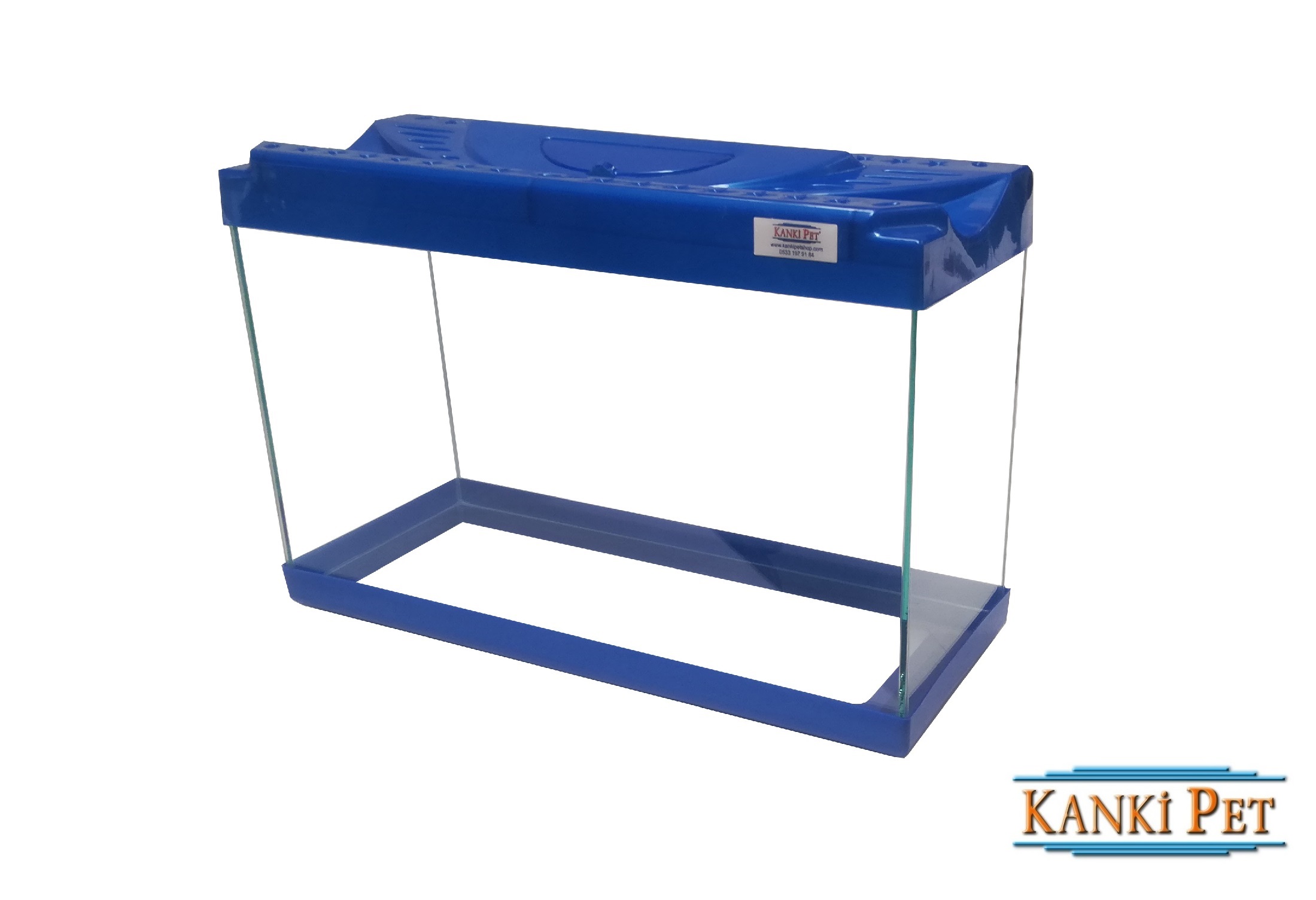 Kanki%20Pet%203518%20Akvaryum%20Hazır%20Set%20Mavi%2035%20CM