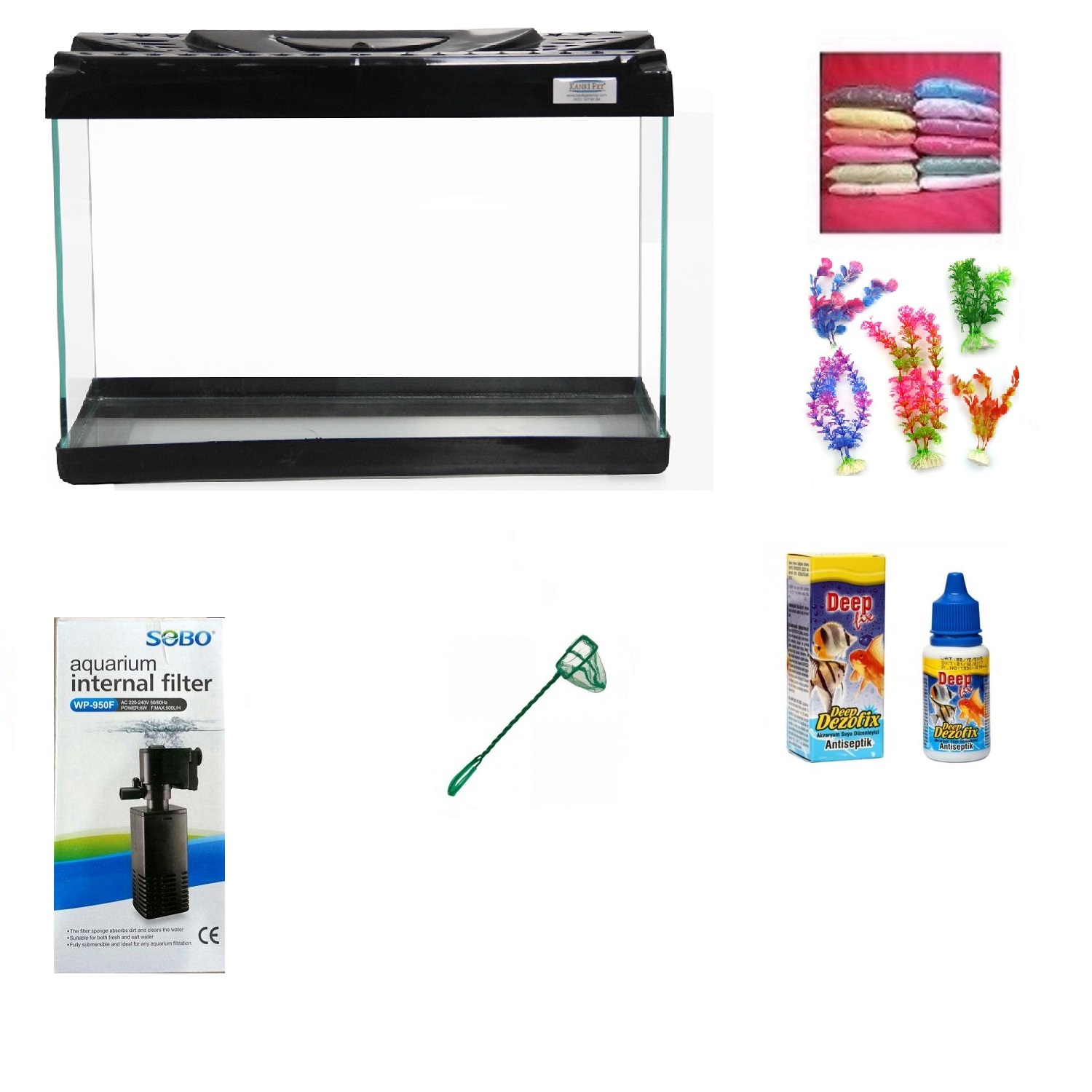 Kanki%20Pet%203518%20Akvaryum%20Hazır%20Set%20Siyah%2035%20CM