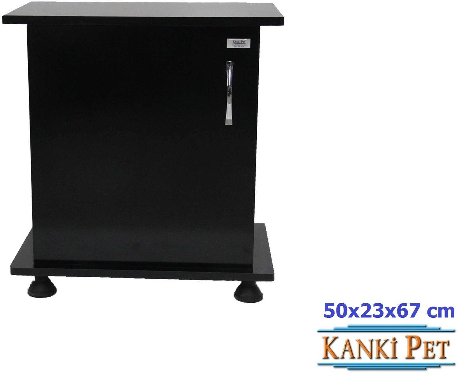 Kanki%20Pet%20%2050%20Cm%20MDF%20Akvaryum%20Sehpa%20Siyah%20Düz%20%2050x23x67
