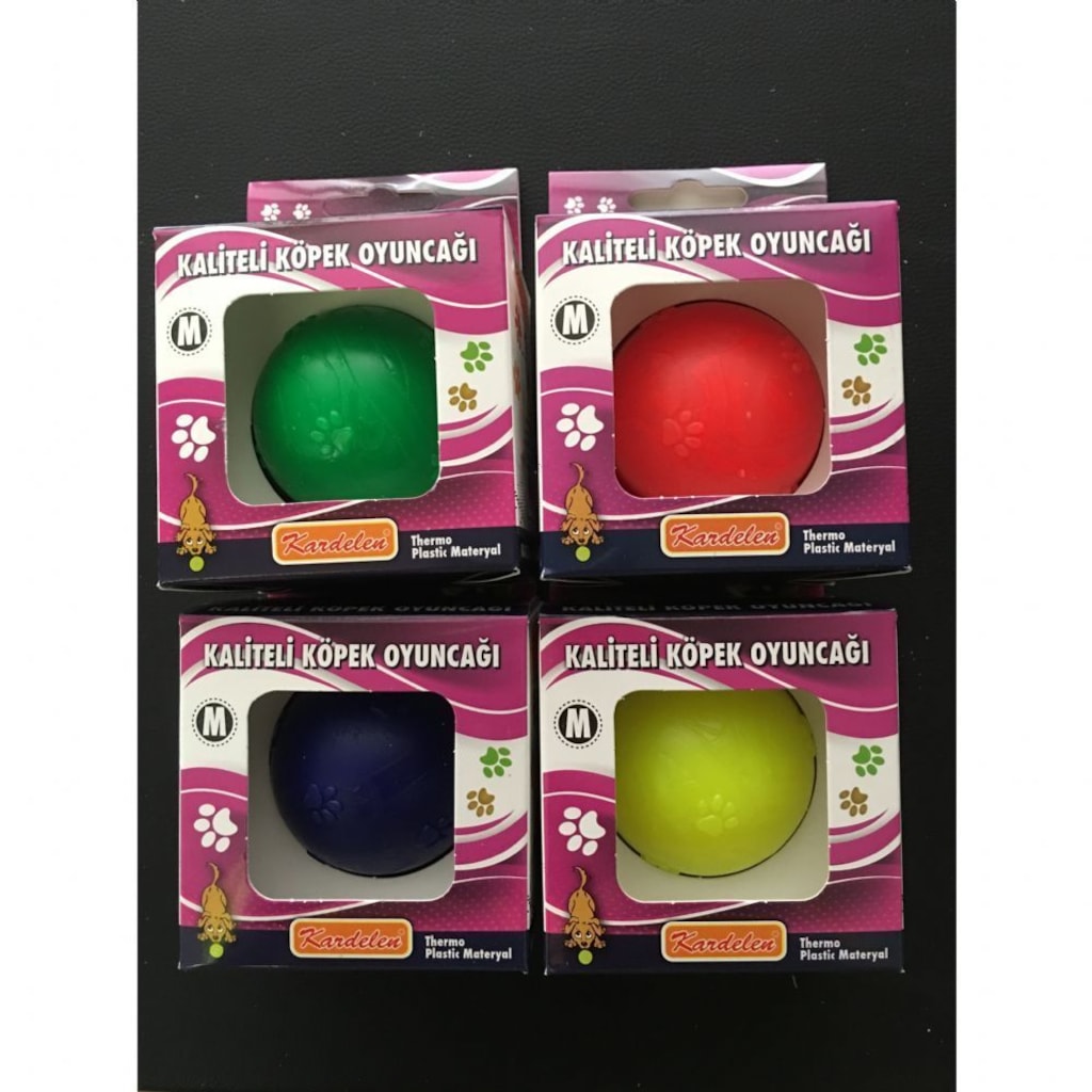 Kardelen%20Termoplastik%20Pati%20Desenli%20Köpek%20Oyun%20Topu%20M%205.5%20CM%20Çok%20Renkli