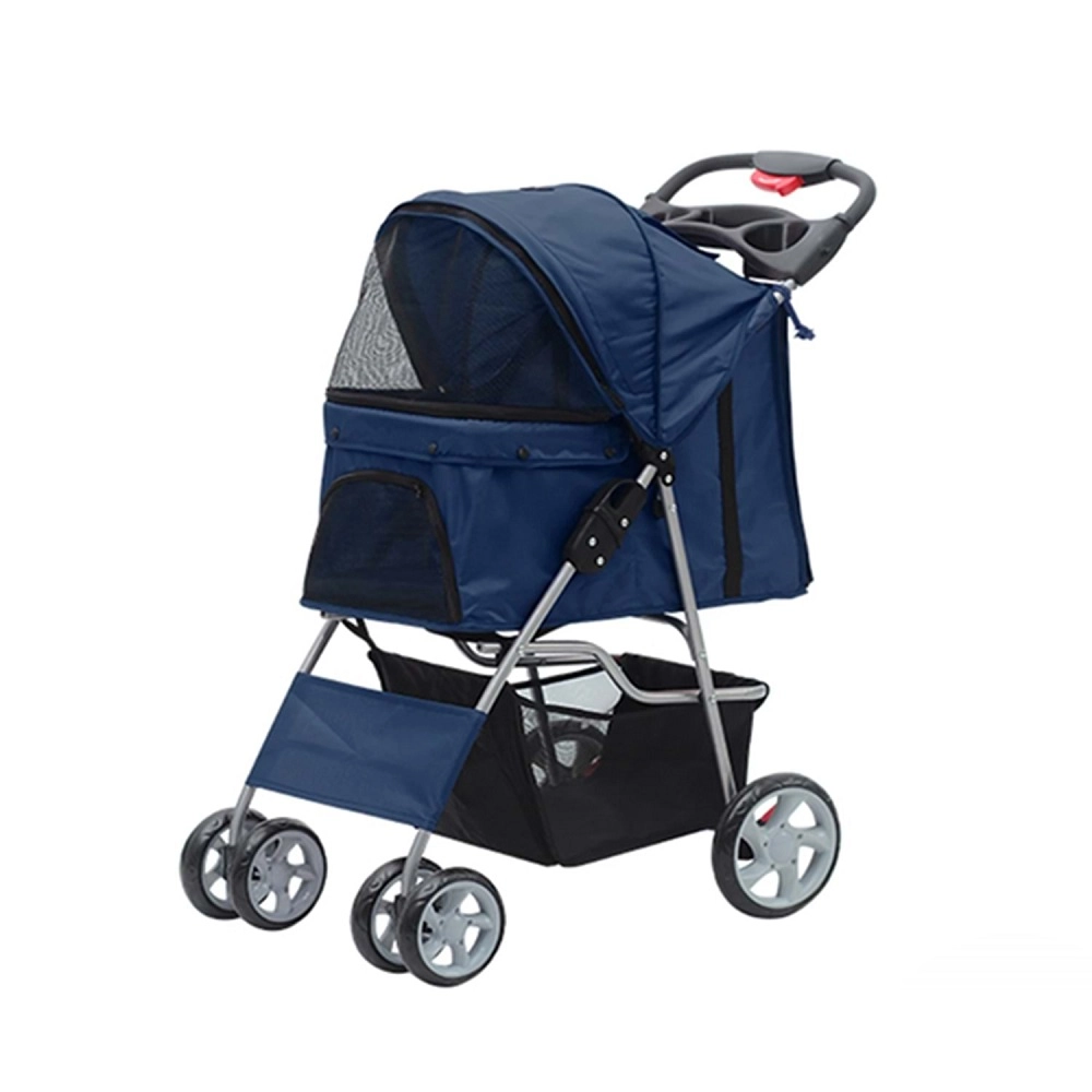 Pawise%20Kedi%20&%20Köpek%20Taşıma%20Arabası%20Mavi%2068x46x100%20Cm