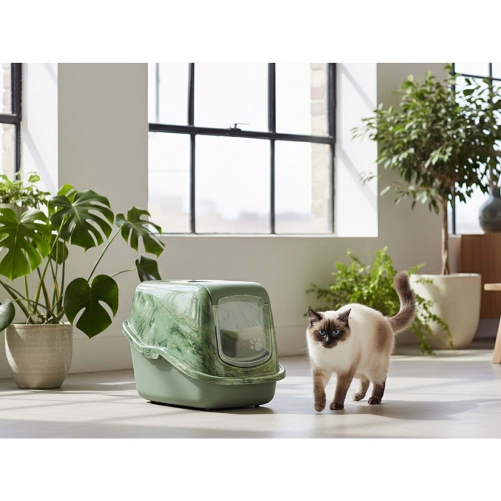 Savic%20Nestor%20Mermer%20|%20Şık%20Kedi%20Kum%20Kabı%20–%20Mermer%20Amazon%20Yeşili
