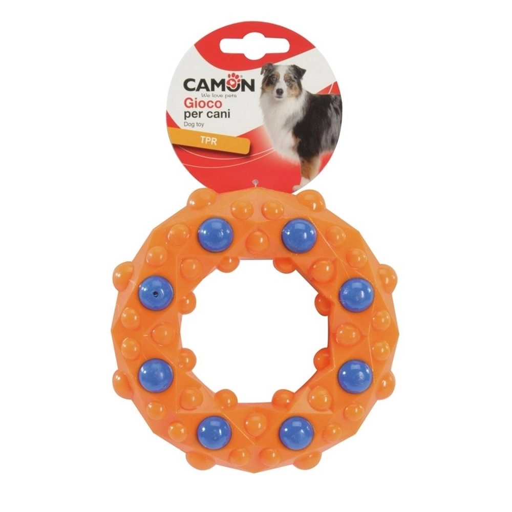 Camon%20TPR%20Geometrik%20Halka%20Şeklinde%20Dayanıklı%20Köpek%20Çiğneme%20Oyuncağı%2014.5%20Cm