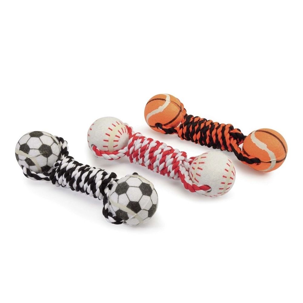 Camon%20İpli%20Çift%20Spor%20Topu%20Eğlenceli%20ve%20Renkli%20Örgülü%20Köpek%20Oyuncağı%2016%20Cm