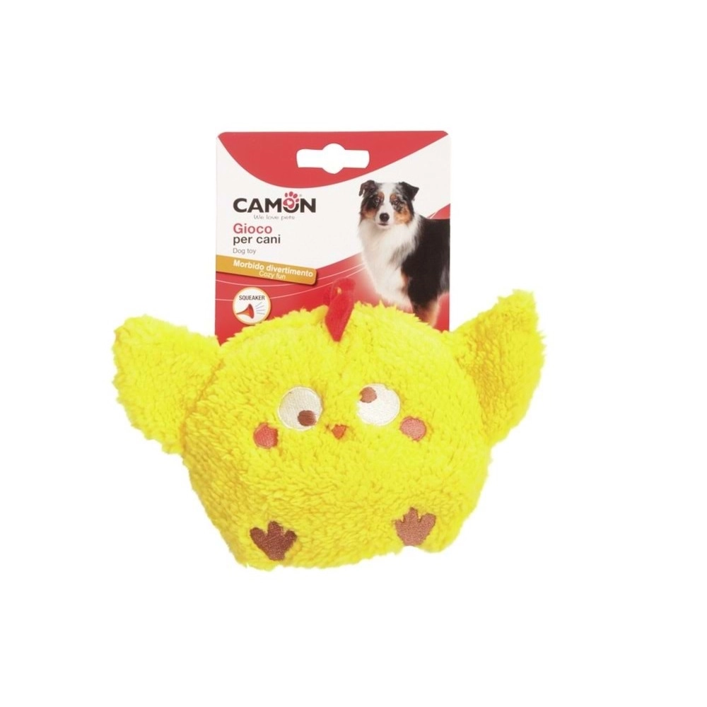 Camon%20El%20Tutma%20Yerli%20ve%20İpli%20Gıcırtılı%20Peluş%20Civciv%20Köpek%20Oyuncağı%2020%20Cm