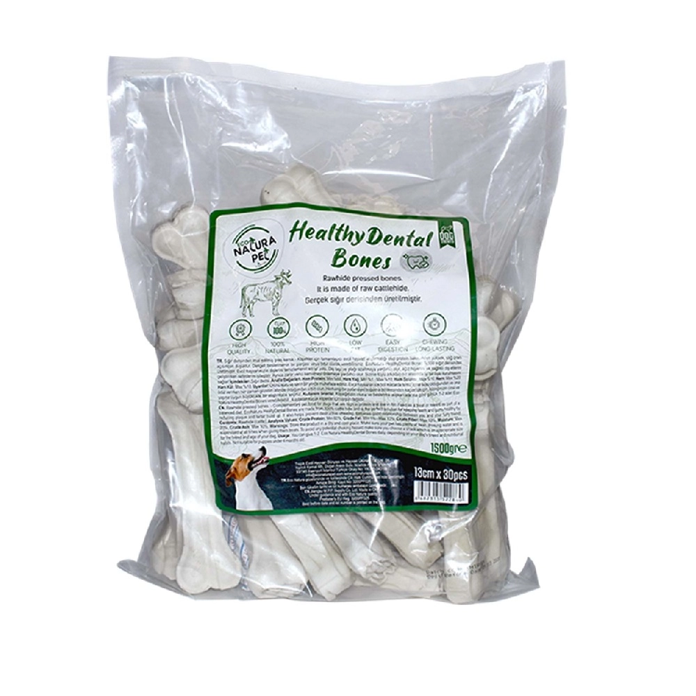 Eco%20Natura%20Healty%20Dental%2013%20cm%20Beyaz%20Pres%20Kemik%2030’lu%20(1.5%20kg)Diş%20Kaşıma%20Çiğneme%20Kemiği