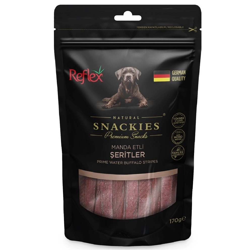 REFLEX%20SNACKIES%20Manda%20Etli%20Şeritler%20170%20G:%20Yetişkin%20Köpekler%20için%20Ödül%20ve%20Atıştırmalık