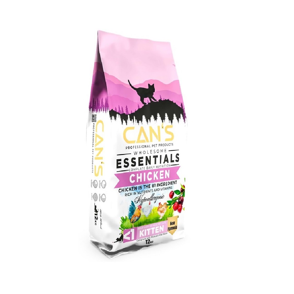 Can’s%20Cat%20Essentials%20Tavuklu%20Hipoalerjenik%20Yavru%20Kedi%20Maması%2012%20Kg