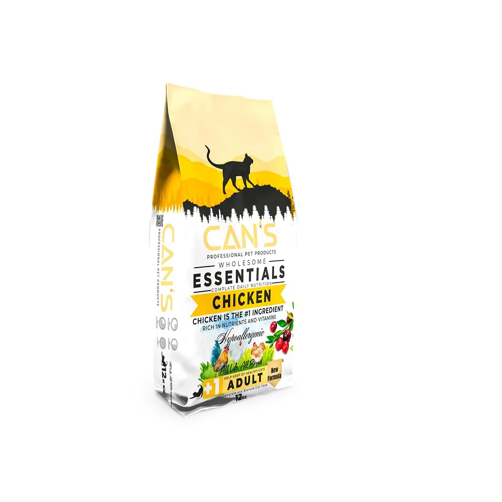 Can’s%20Cat%20Essentials%20Tavuklu%20Hipoalerjenik%20Yetişkin%20Kedi%20Maması%2012%20Kg