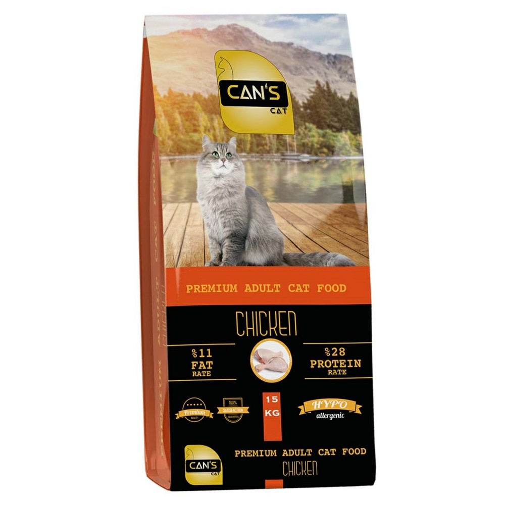 Can’s%20Cat%20Premium%20Tavuklu%20Hipoalerjenik%20Yetişkin%20Kuru%20Kedi%20Maması%2015%20Kg