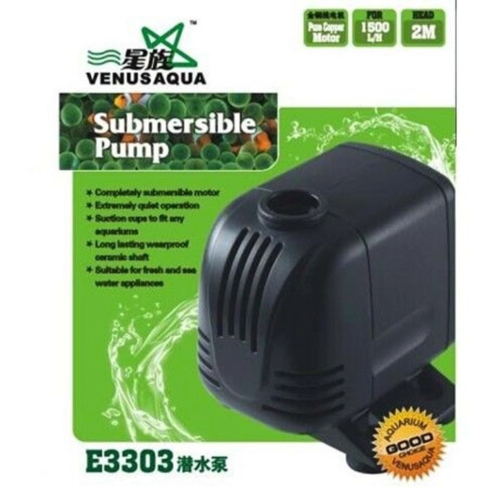 VENUSAQUA%20E3303%20Kafa%20Motoru:%201500%20L/S,%2026W,%20Enerji%20Tasarruflu%20Akvaryum%20Sump%20Pompası