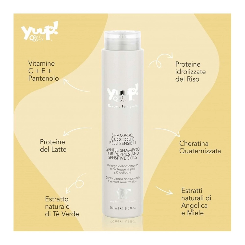 Yuup!%20Home%20Line%20Yavru%20Köpek%20ve%20Hassas%20Ciltler%20İçin%20Besleyici%20Şampuan%20250%20Ml%20-%20Profesyonel%20Bakım