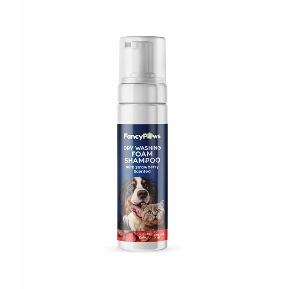 Fancy%20Paws%20Dry%20Washing%20Foam%20Shampoo%20Çilek%20Kokulu%20200ml