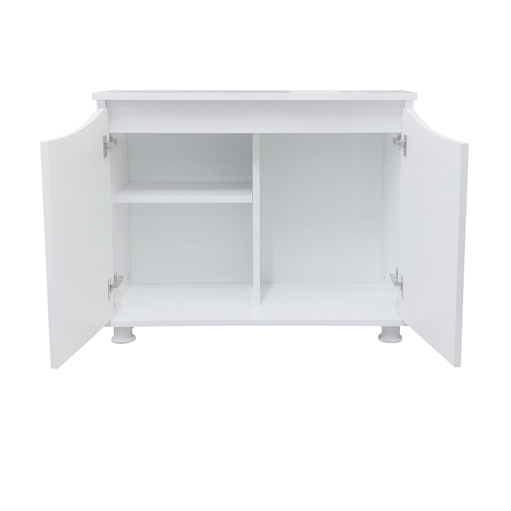 Kanki%20Pet%2080%20Cm%20MDF%20KP8028FBY%20Flex%20Beyaz%20Kapaklı%20Akvaryum%20Sehpası%2080x28x69%20cm