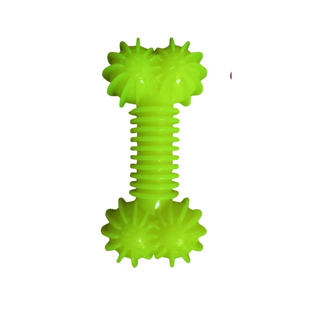 Plastik%20Helezon%20Körüklü%20Kemik%20Köpek%20Oyuncağı%20Diş%20Kaşıyıcı%20Sarı%208x17%20cm