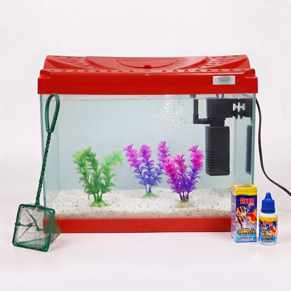Kanki%20Pet%20Kp3518%20Kırmızı%2035%20cm%20Akvaryum%20Başlangıç%20Seti%2012%20Litre%20Tam%20Takım