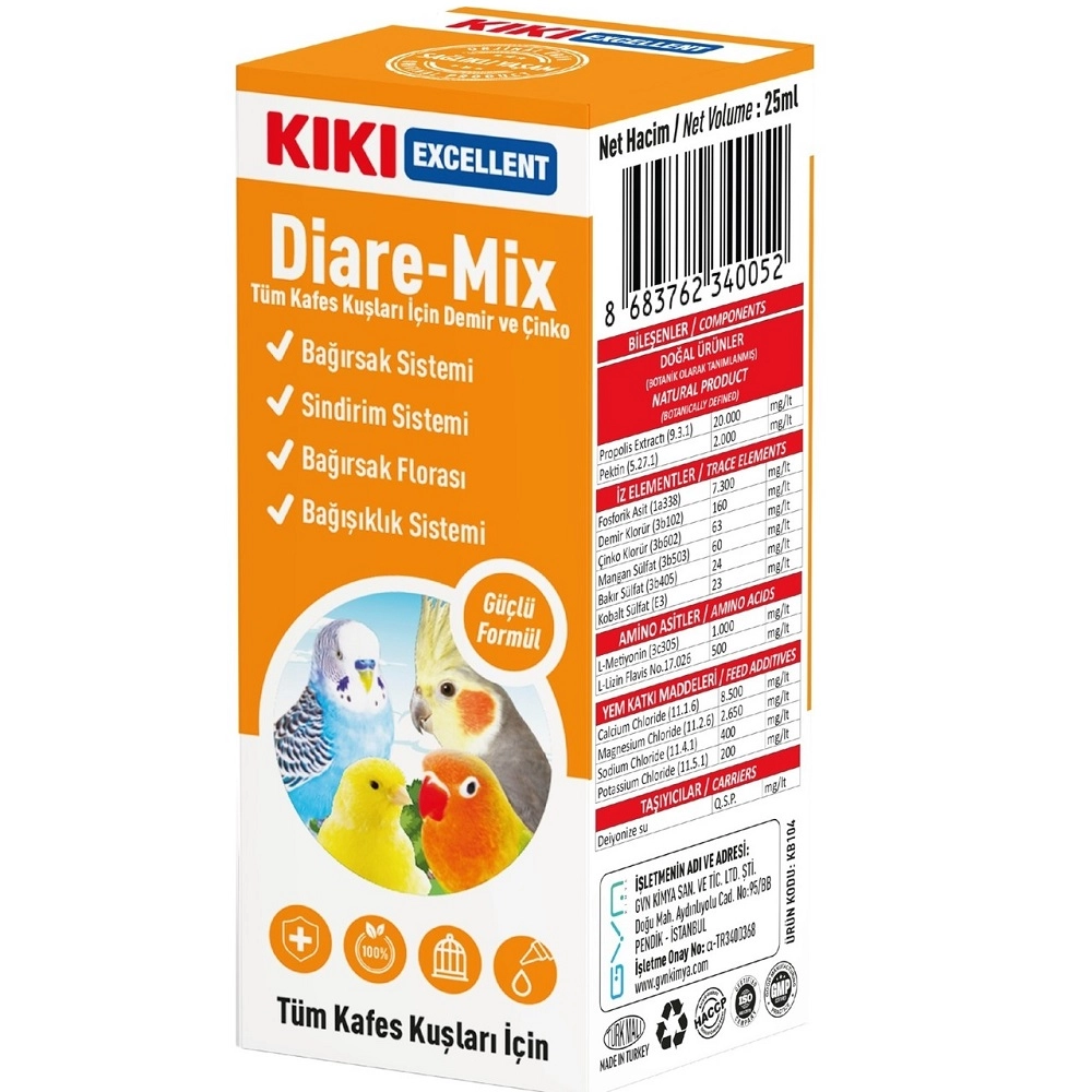 Kiki%20Excellent%20Kuş%20Diare-Mix%2025%20Ml.