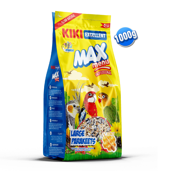 KIKI%20Excellent%20Kuş%20Max%20Menu%20Large%20Parakeets%20Büyük%20Pareket%20Yemi%201000gr