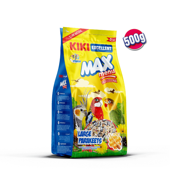 KIKI%20Excellent%20Kuş%20Max%20Menu%20Large%20Parakeets%20Büyük%20Pareket%20Yemi%20500gr