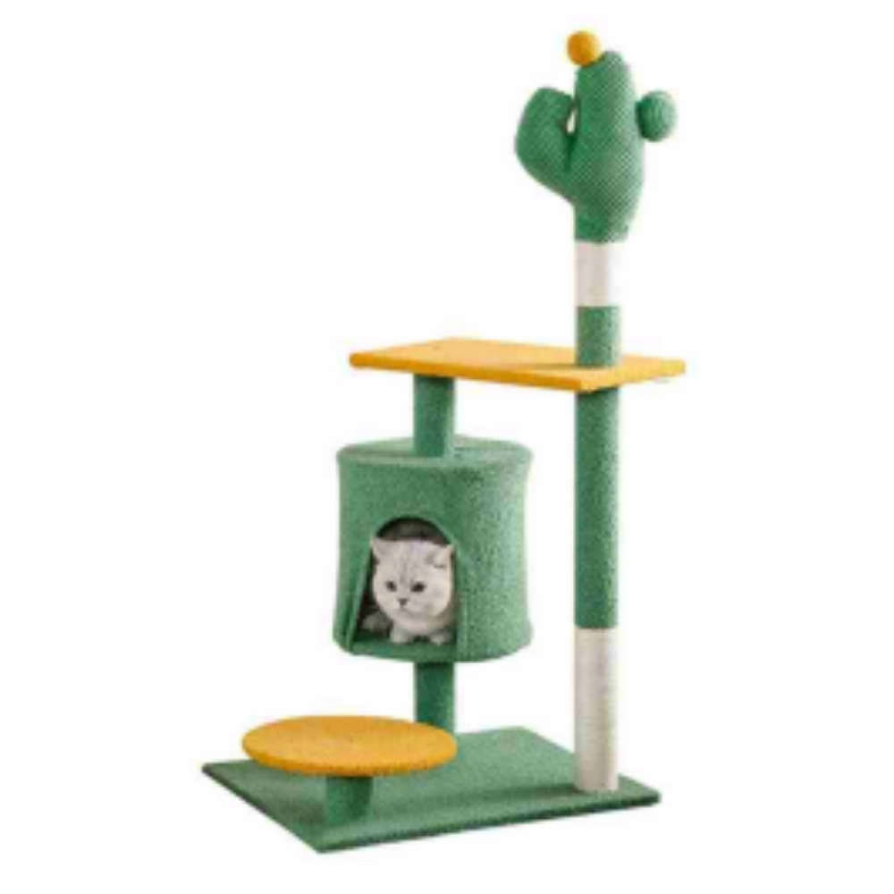 SENYE%20Kedi%20Tırmalama%20ve%20Oyun%20Kulesi%2050x30x115%20cm%20Peluş%20Kaplamalı%20Demonte%20Model