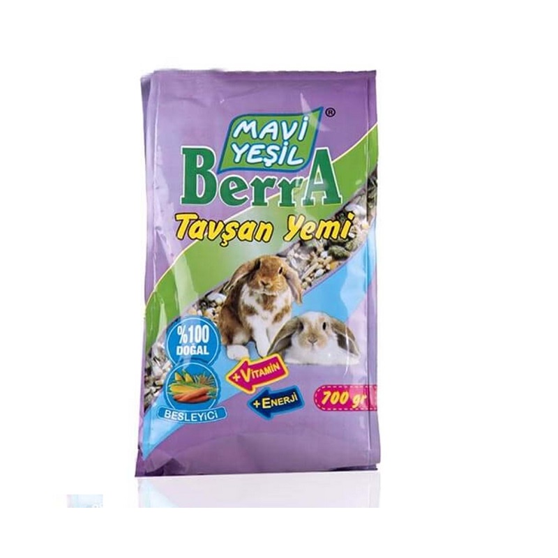 Mavi%20Yeşil%20Berra%20Tavşan%20Yemi%20700%20Gr