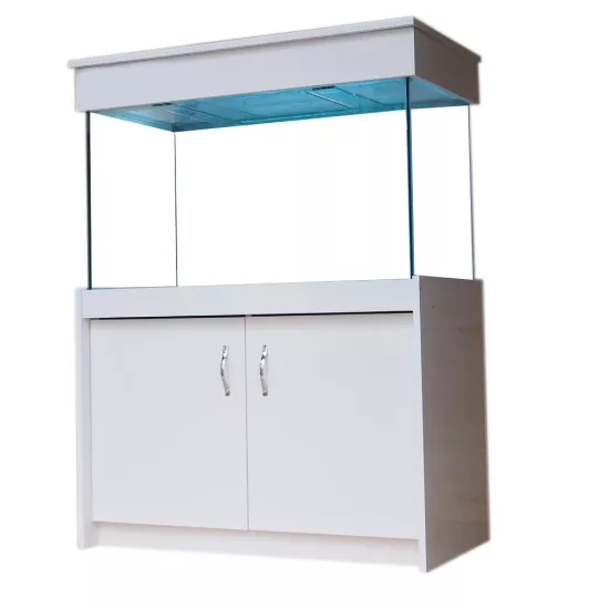 Kanki Pet 100 Cm Mobilyalı Lüks Akvaryum MDF Beyaz