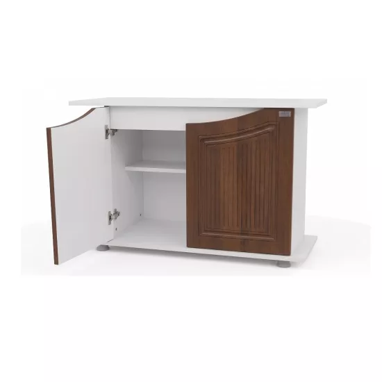 Kanki Pet Western Seri Akvaryum Sehpası WESTERN10040-CVZ10 | 100x40x69 cm Beyaz-Ceviz