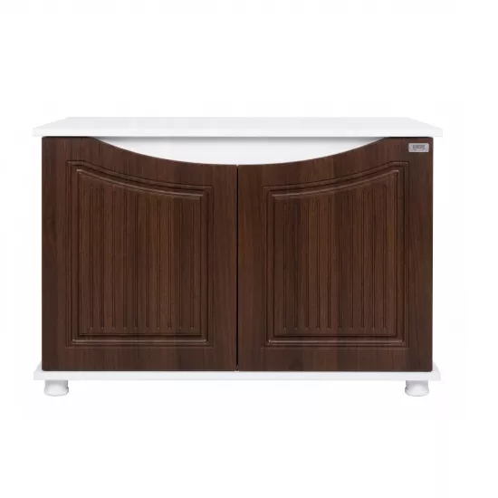 Kanki Pet Western Seri Akvaryum Sehpası WESTERN10031-CVZ1 | 100x31x69 cm Beyaz-Ceviz