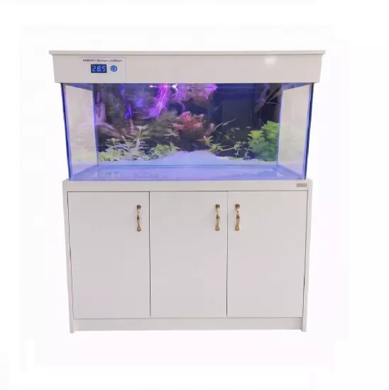 Kanki Pet 120 Cm Mobilyalı Lüks Akvaryum kumandalı Led Aydınlatma sistemli