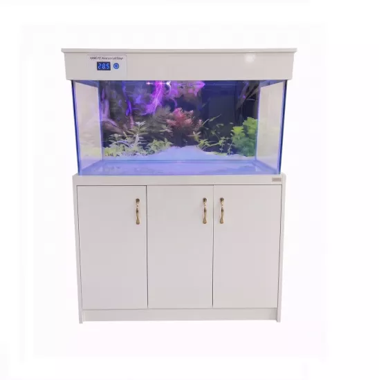 Kanki Pet 120 Cm Mobilyalı Lüks Akvaryum kumandalı Led Aydınlatma sistemli