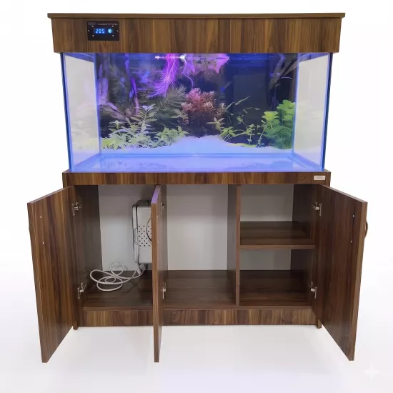 Kanki Pet Ceviz Mobilyalı Akvaryum 360 L