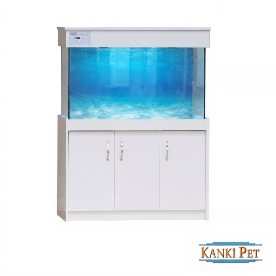 Kanki Pet 120 Cm Mobilyalı Lüks Akvaryum kumandalı Led Aydınlatma sistemli