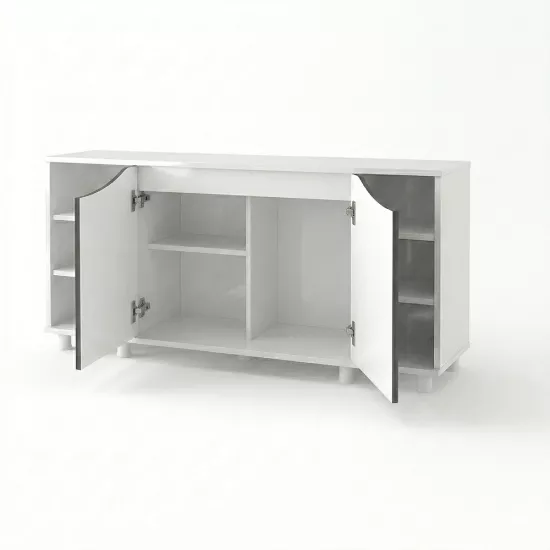 Kanki Pet 120 Cm MDF Akvaryum Beyaz Sehpa  120x40x67 cm