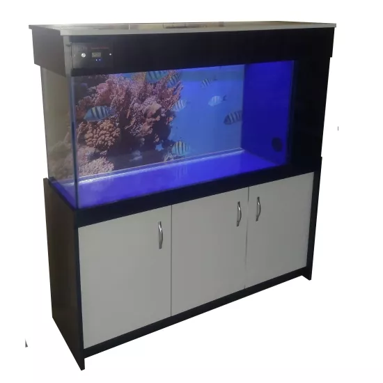 Kanki Pet 135 Cm Yandan sump sistemli Mobilyalı Akvaryum kumandalı Led Aydınlatma sistemli