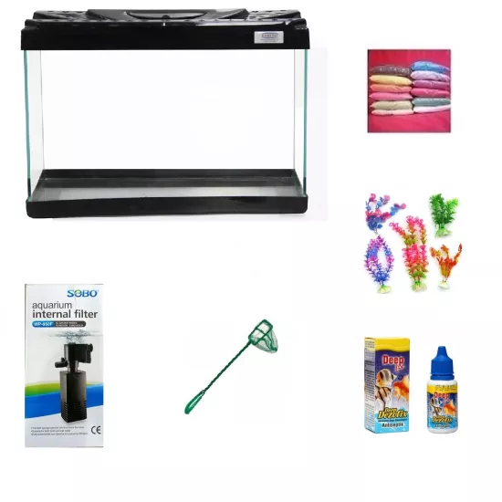 Kanki Pet Kp3518 Siyah Akvaryum Seti 35 cm 12 Lt | En Uygun Akvaryum Fiyatları