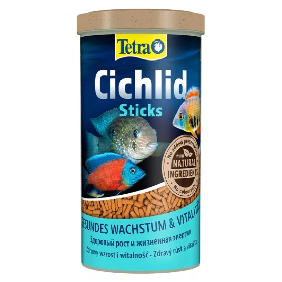 Tetra Cichlid Sticks Cichlid Balık Yemi - 1LT