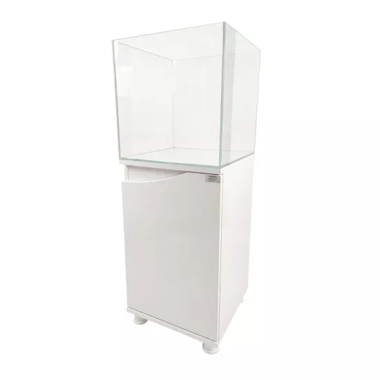 Kanki Pet 40 cm Ultra Clear Nano Flex Mobilyalı Beyaz Akvaryum 64 L