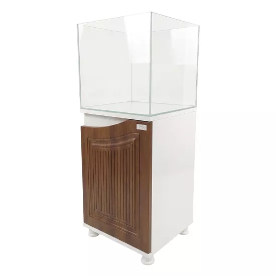 Kanki Pet 40 cm Ultra Clear Nano West Seri Mobilyalı Akvaryum Ceviz