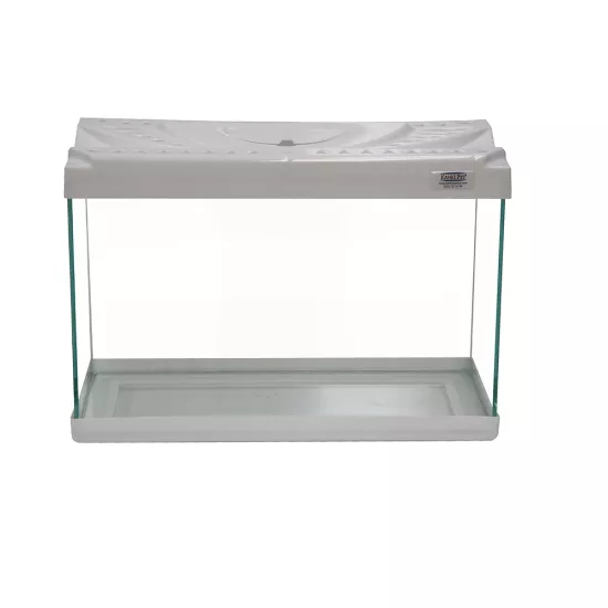 Kanki Pet KP3018 Renkli Kapak Mini Akvaryum Beyaz